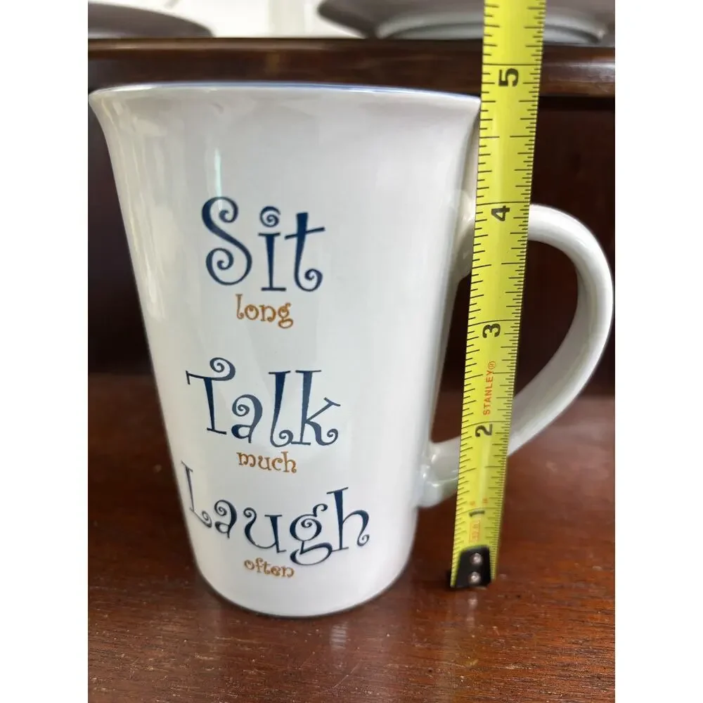 Mulberry Ceramic Latte Mug - Live Well Laugh Often Love Much - Picture 6 of 12